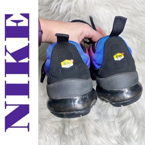 NIKE AIR Vapormax Plus Women’s Racer Blue Hyper Red Violet, Size 7 - Picture 8 of 12